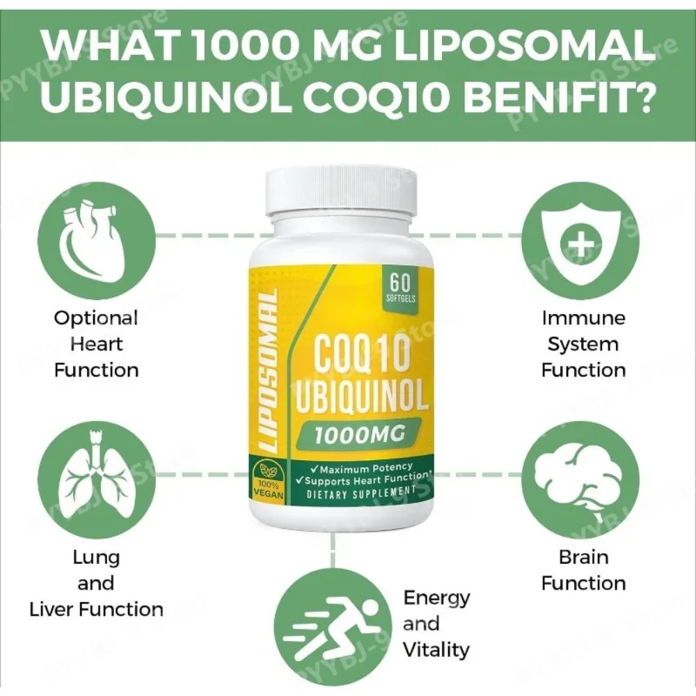 CoQ10 Ubiquinol 1000mg Vegan S - Coq10 Ubiquinol Softgel 评论和价格